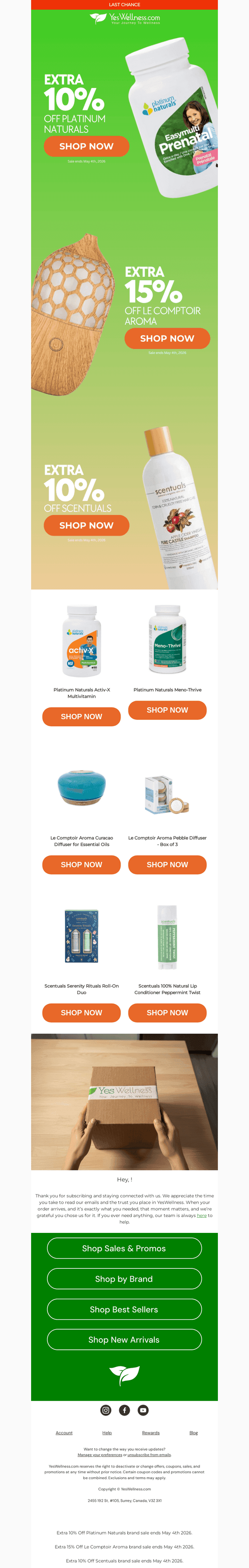Ends Tonight: 15% Off Aroma 🌿