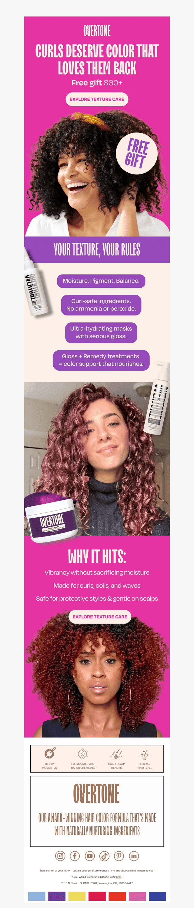 🌀 Curl-Safe Color That Hits
