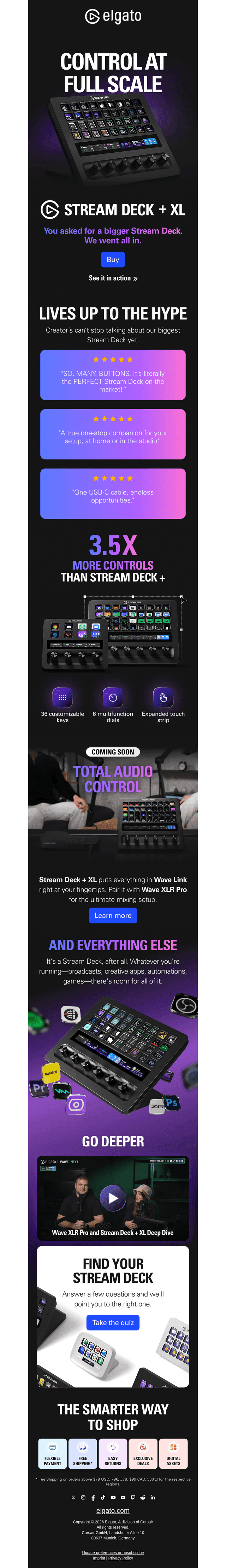 Creator’s can’t stop talking about our biggest Stream Deck yet