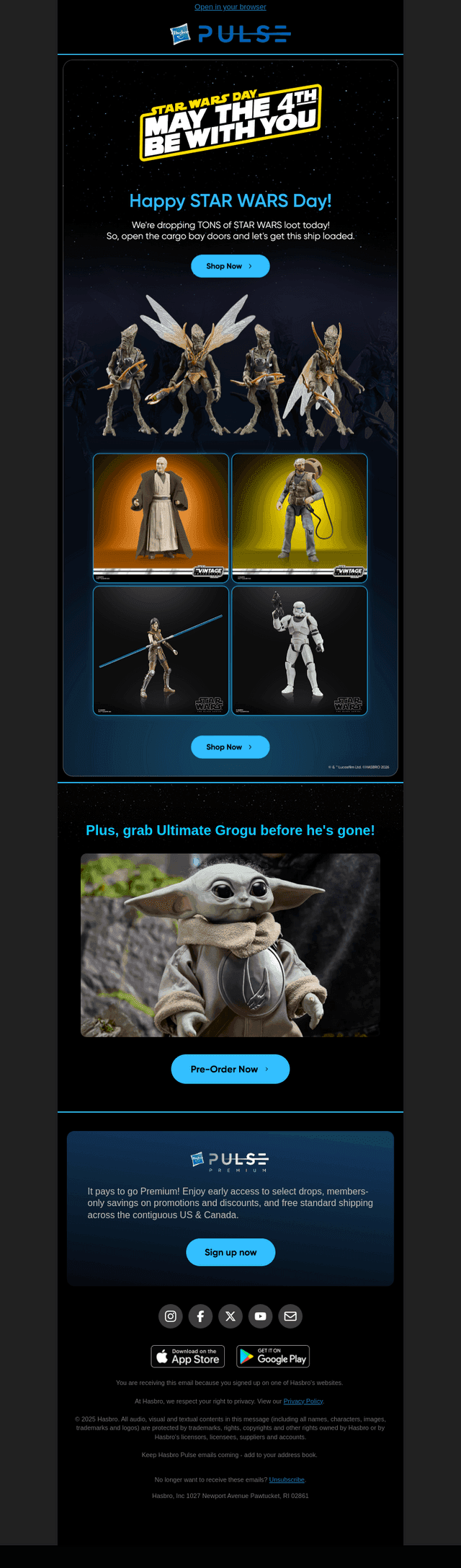 🌌 Snag exclusive STAR WARS Day drops & more!