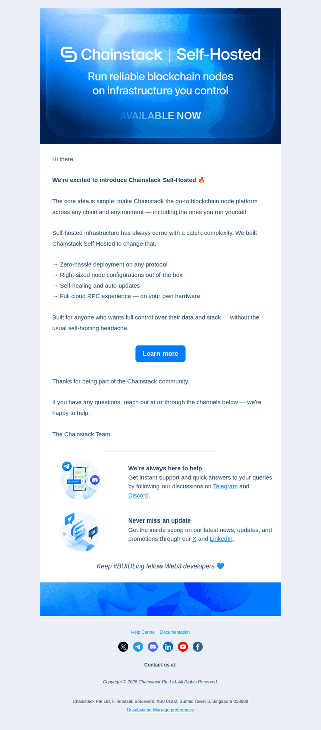 Introducing Chainstack Self-Hosted