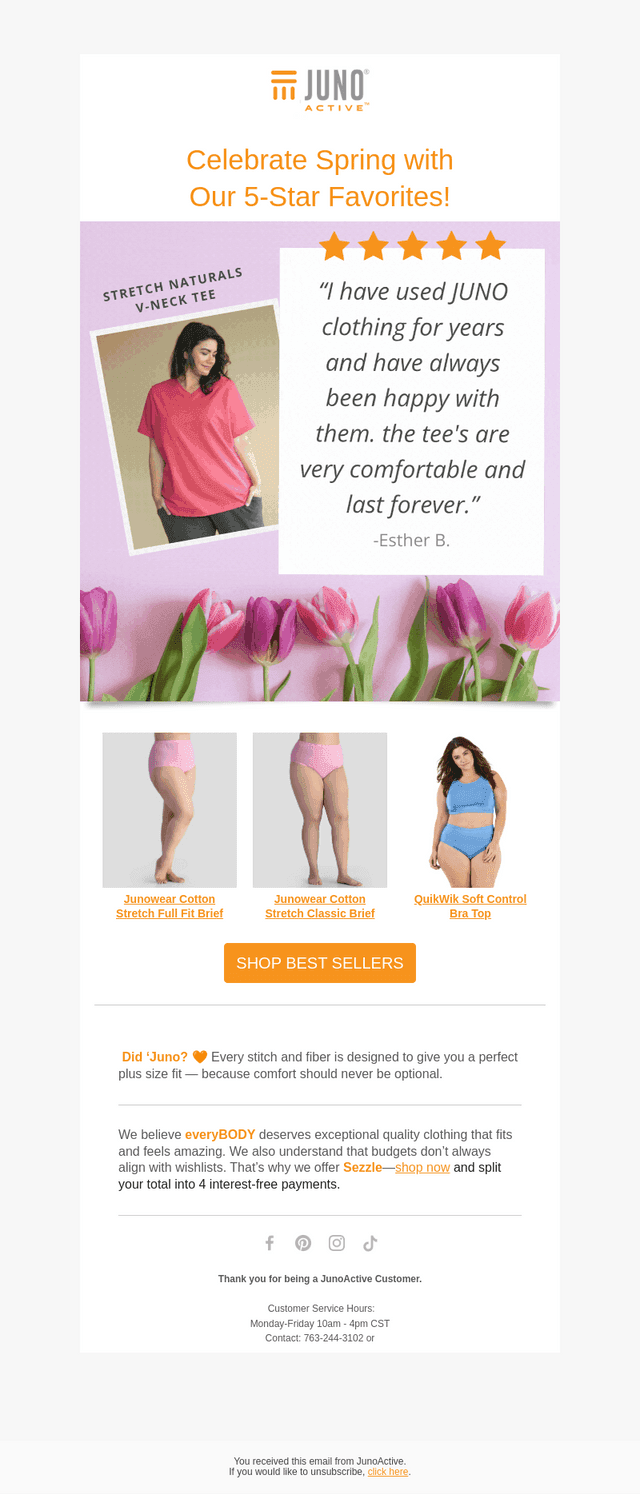 JunoActive email from Tue, May 5, 2026