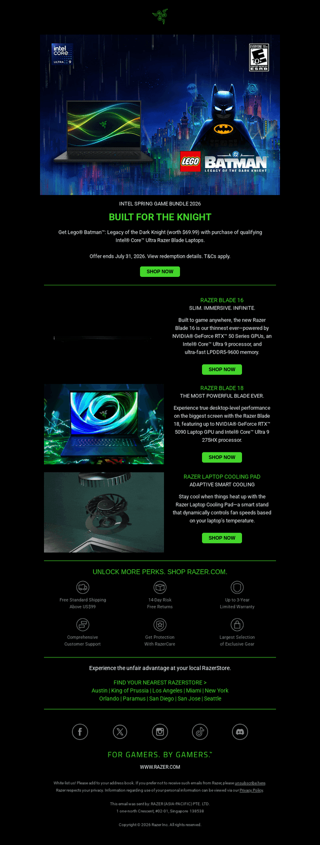 Razer email from Tue, May 5, 2026