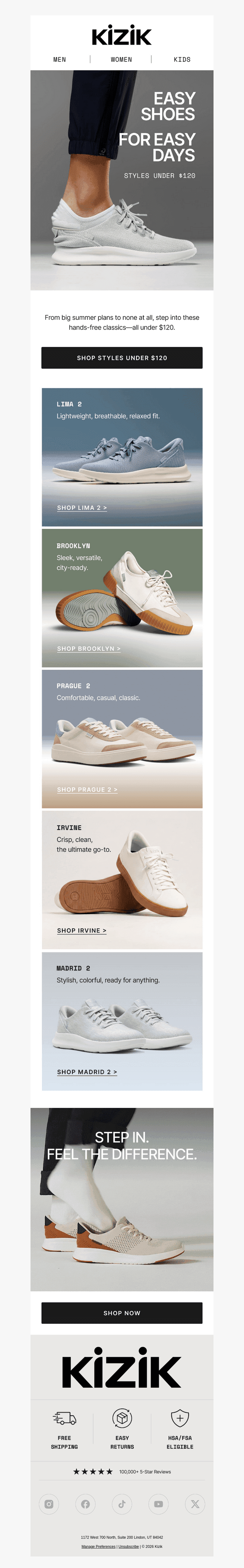 Hands-Free Classics Under $120 👟