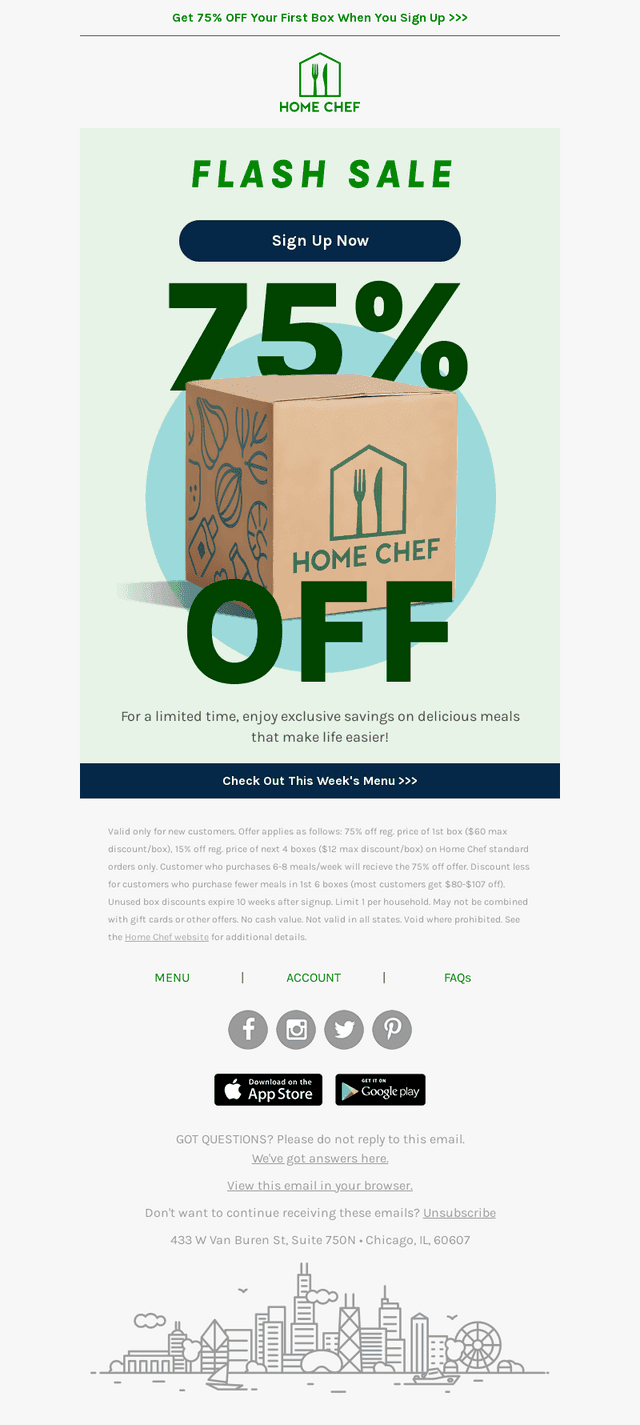 Home Chef email from Tue, May 5, 2026