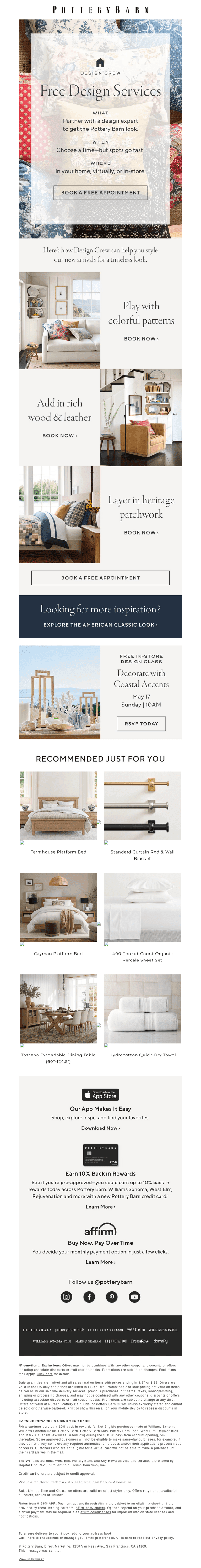Get the look with FREE design services