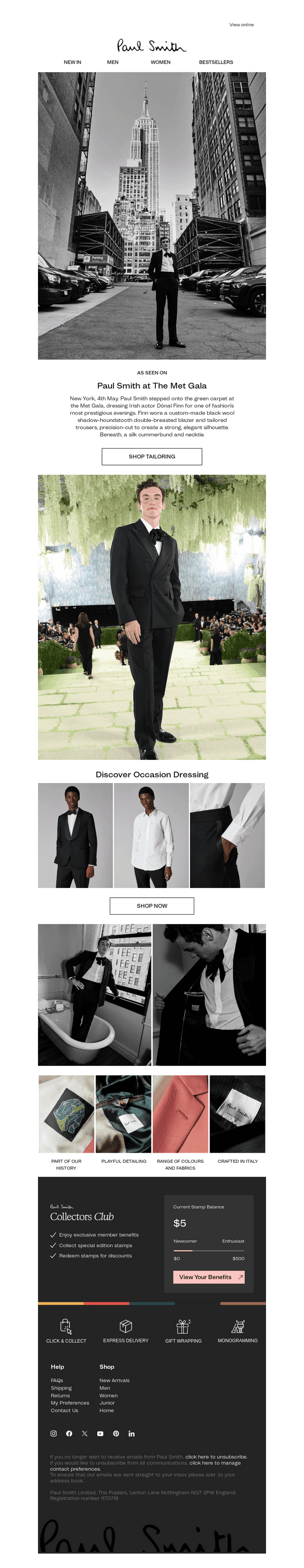 Paul Smith at the Met Gala