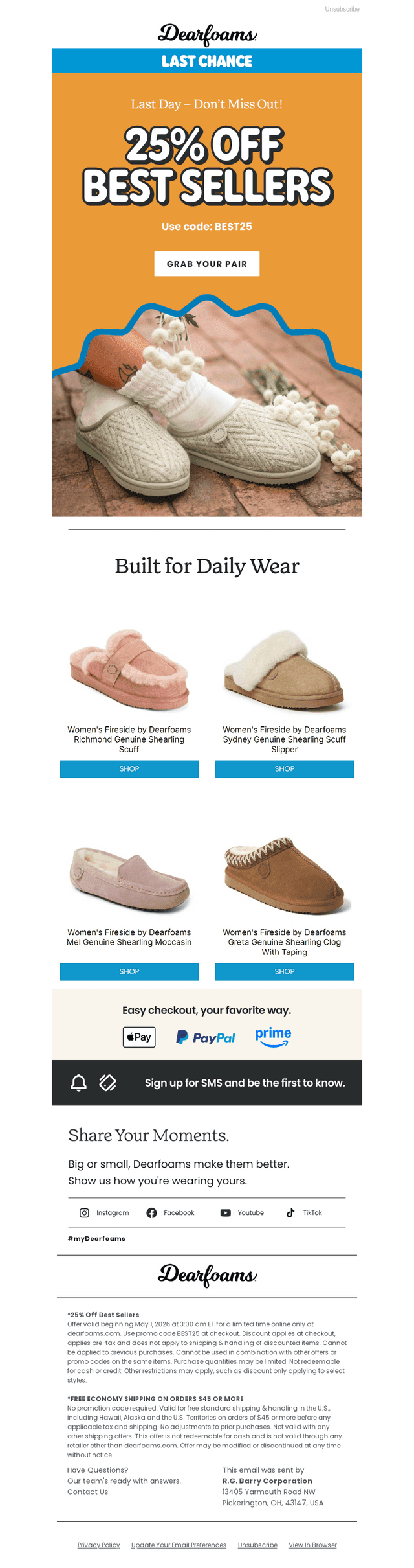 Last chance: 25% off your everyday pair