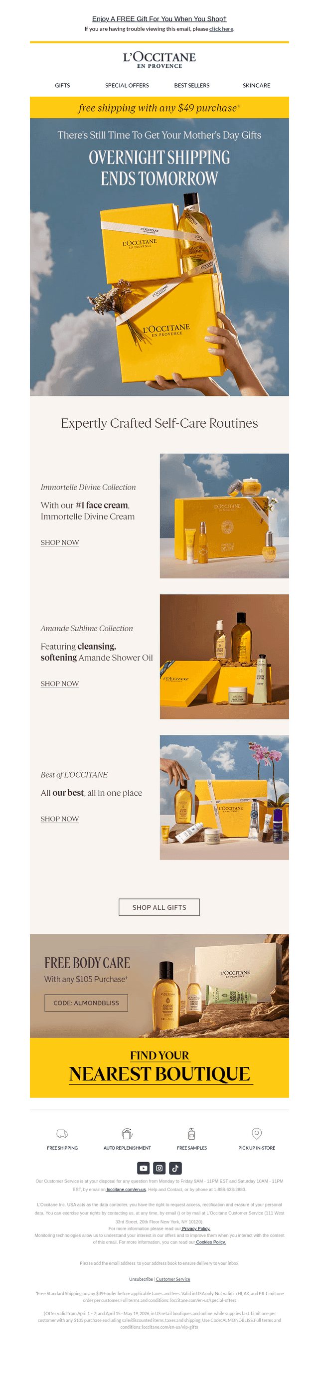 L'Occitane en Provence email from Wed, May 6, 2026