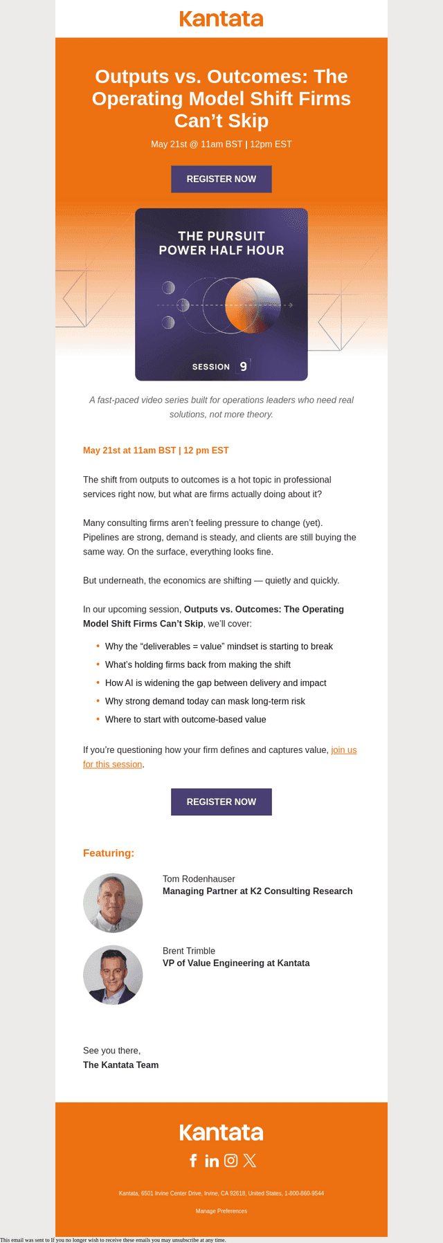 Live May 21: Why Outputs No Longer Equal Value