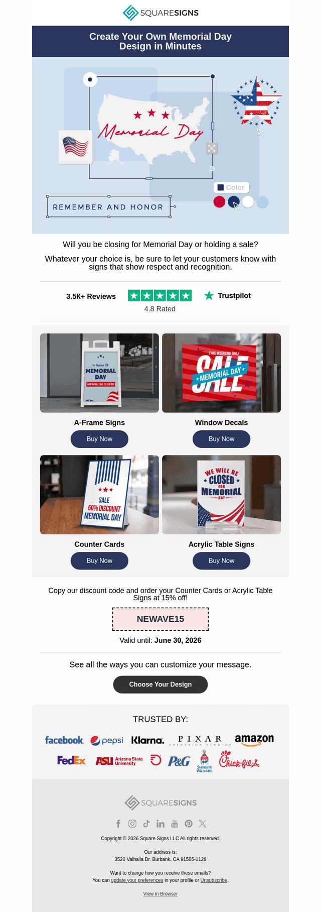 Need a Last Minute Design for Memorial Day?