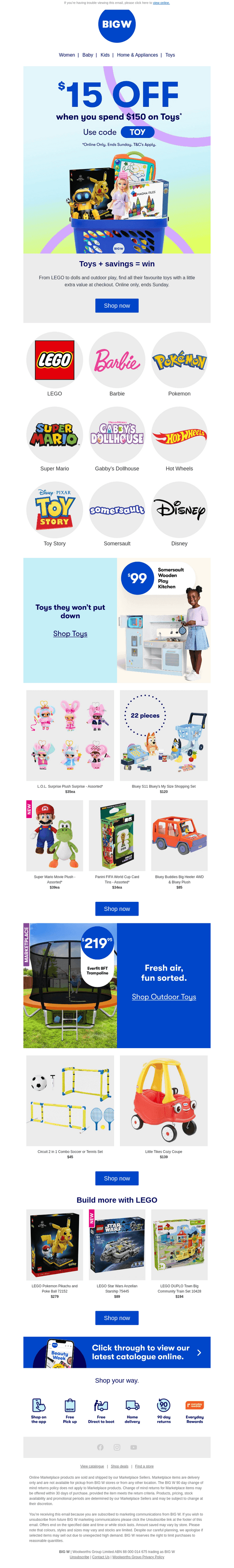 Toy spend & save is on! 🧸
