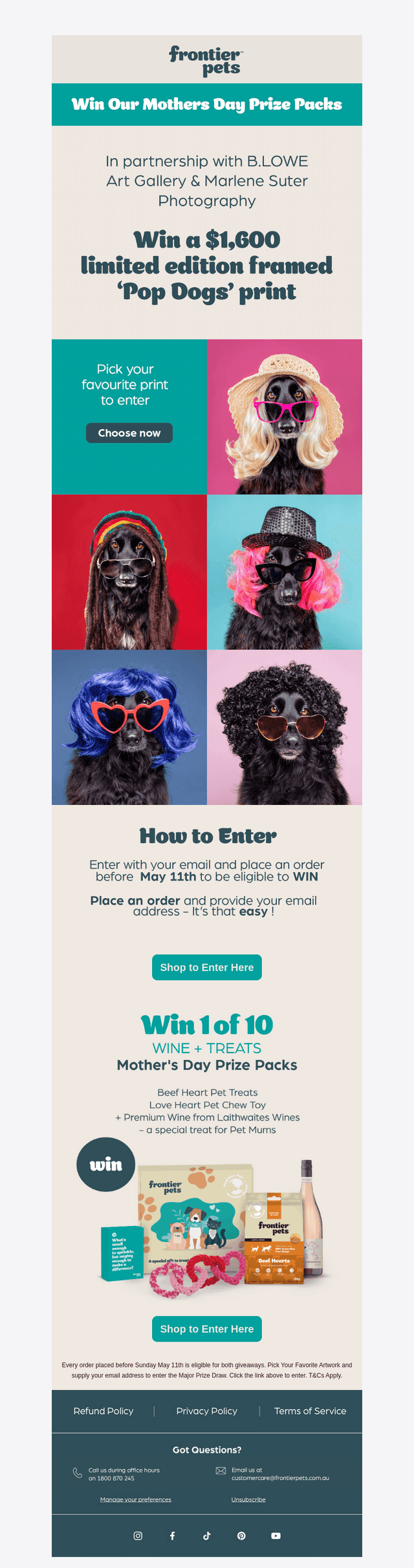 Frontier Pets email from Thu, May 7, 2026