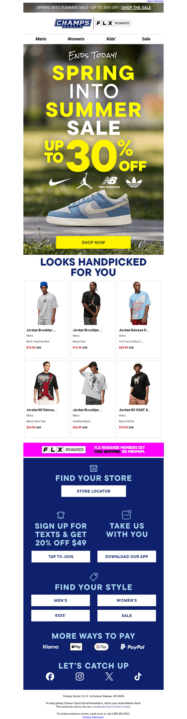 🚨UP TO 30% OFF ENDS TODAY🚨
