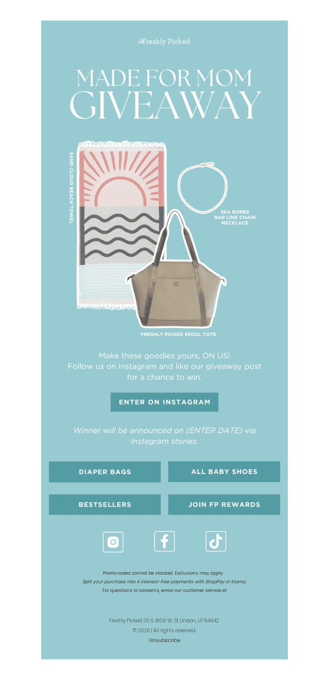 Freshly Picked email from Thu, May 7, 2026