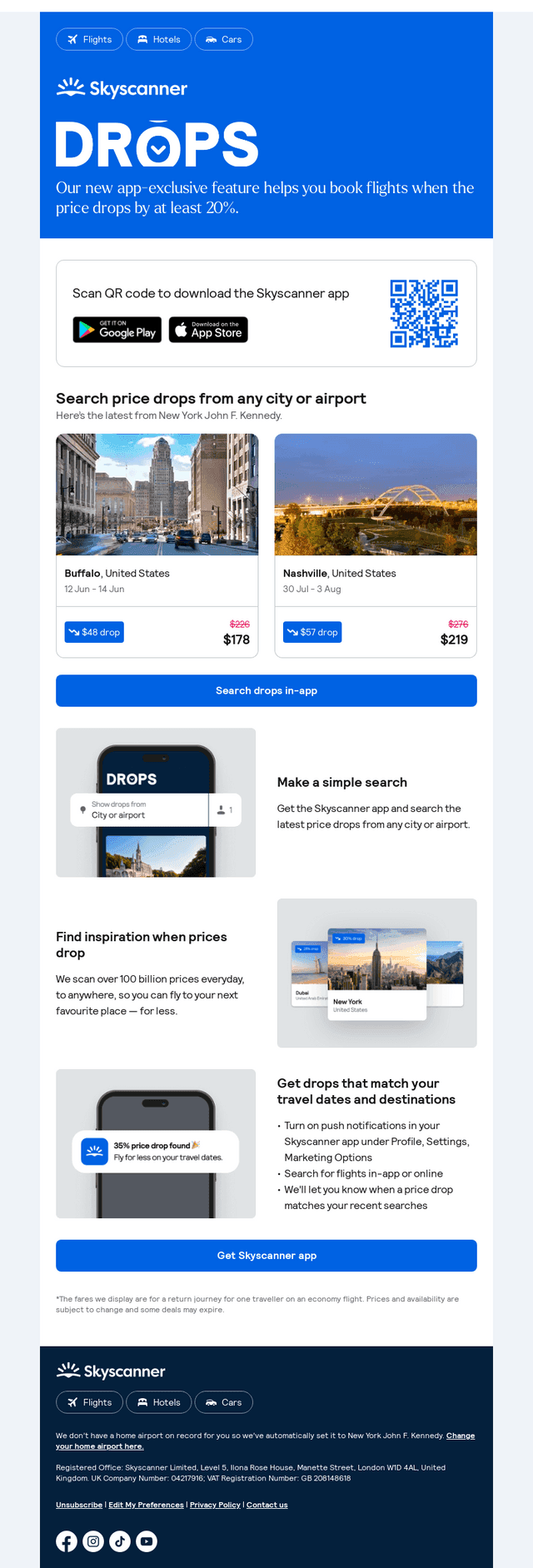 Your weekly price drops, from $178 ✈️ 📉