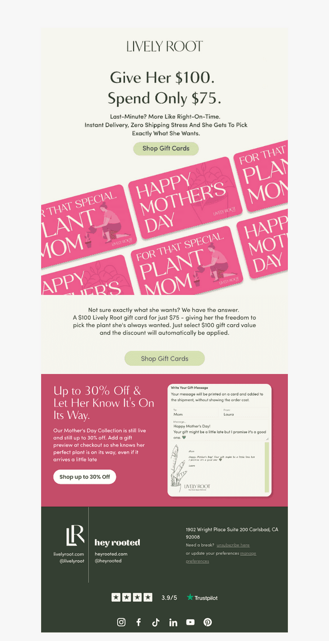 Lively Root email from Thu, May 7, 2026