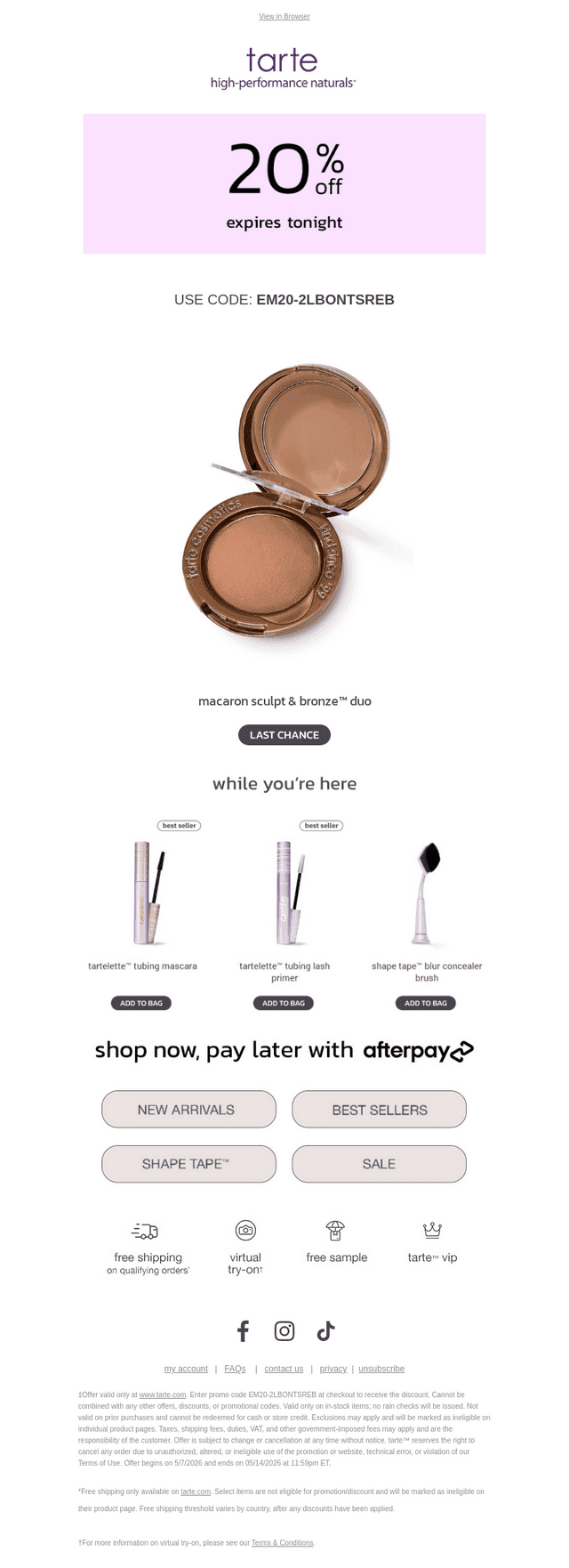 Don't let 20% off slip away!