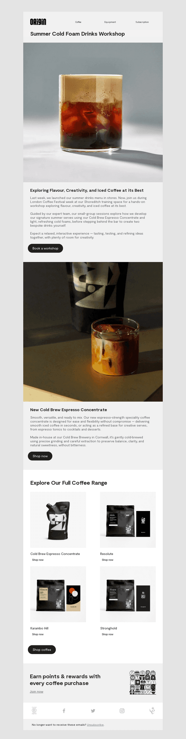 Origin Coffee email from Thu, May 7, 2026