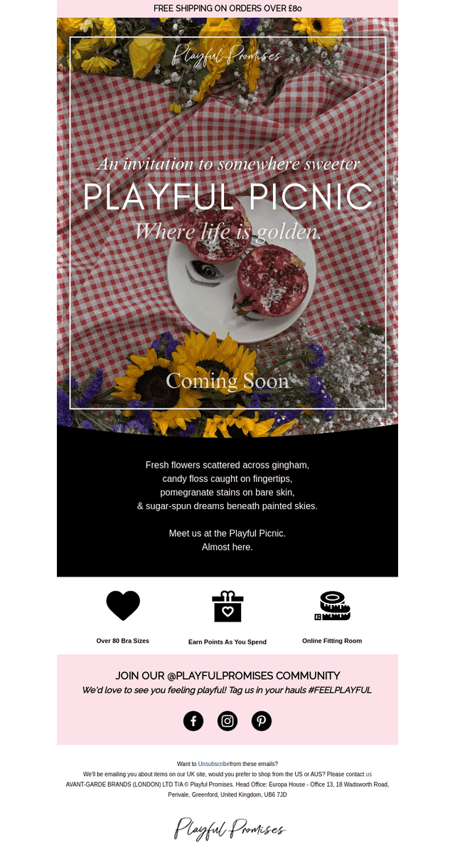 An invitation to somewhere sweeter...
