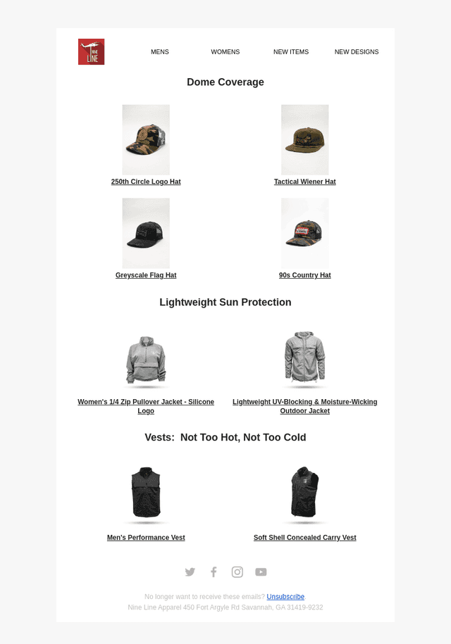 NineLineApparel email from Thu, May 7, 2026