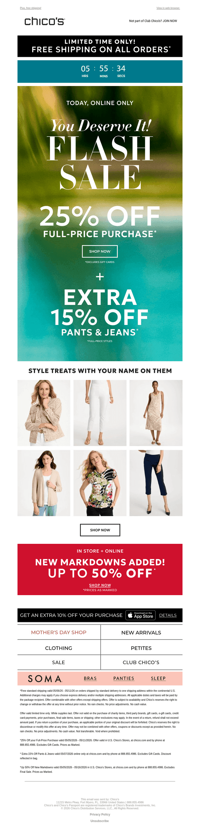 Ends Tonight! Extra 15% Off New Pants & Jeans