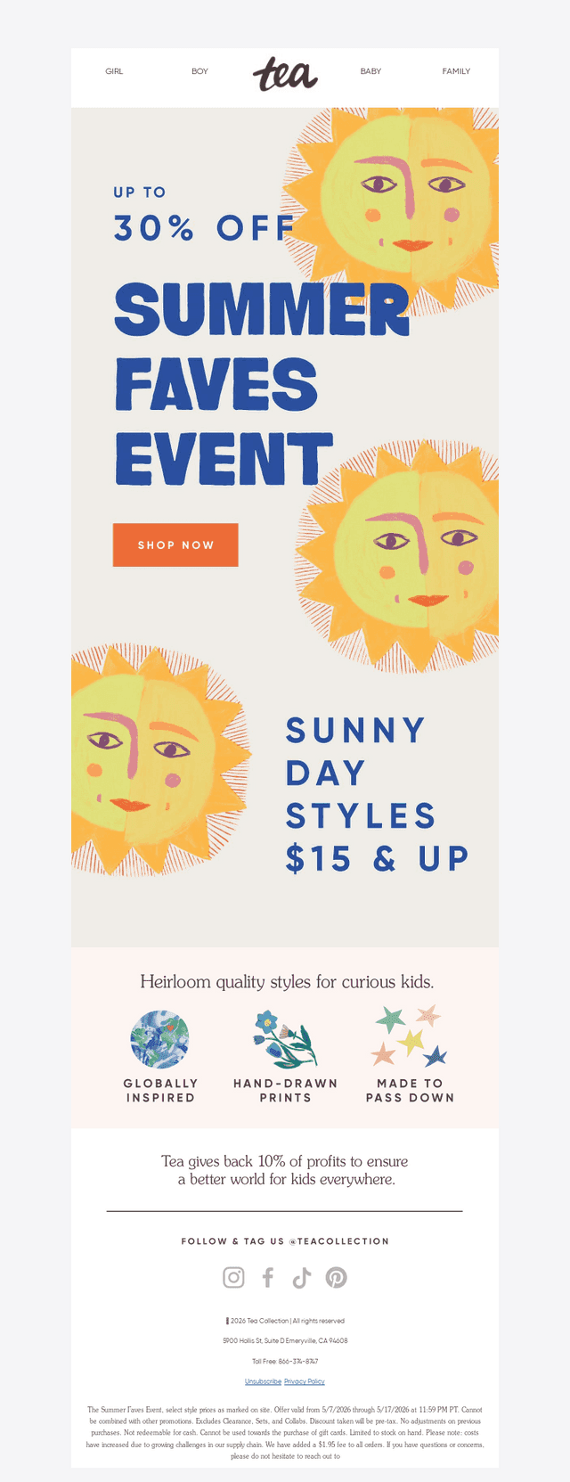 Summer Styles Up To 30% Off ☀️