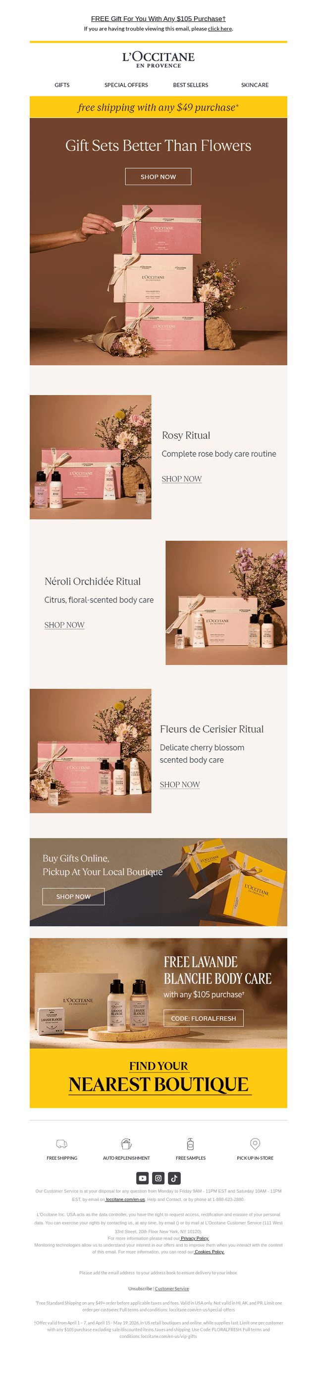 L'Occitane en Provence email from Fri, May 8, 2026
