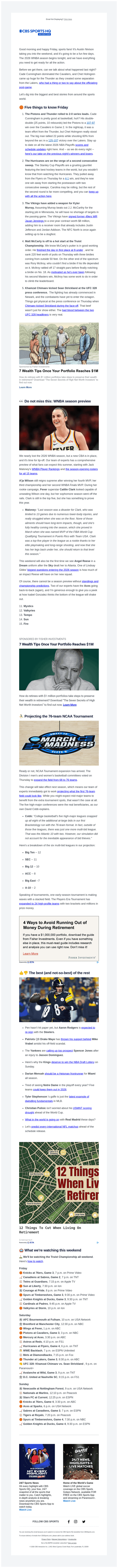 CBS email from Fri, May 8, 2026