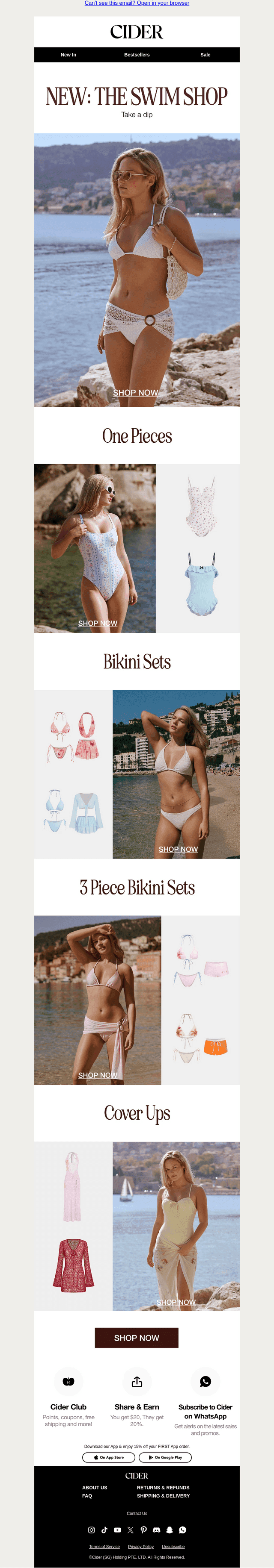 NEW: THE SWIM SHOP