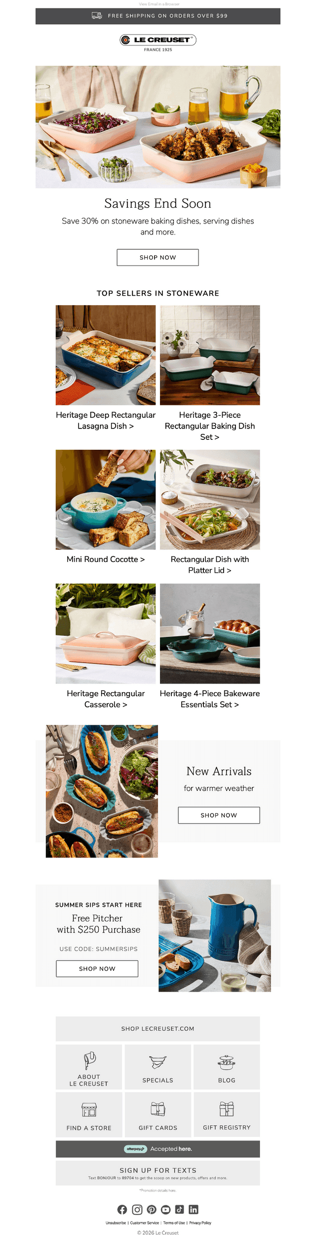 Ending Soon, Save 30% on Stoneware