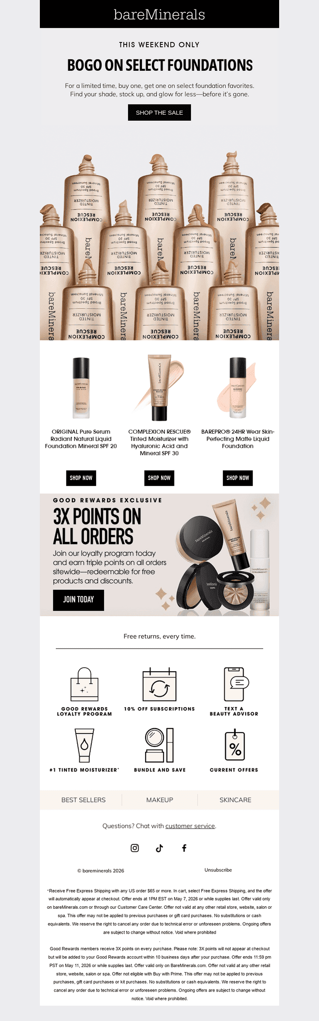 BOGO on your favorite foundation!