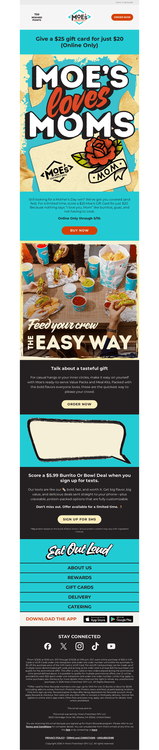 Moe?s Southwest Grill email from Fri, May 8, 2026