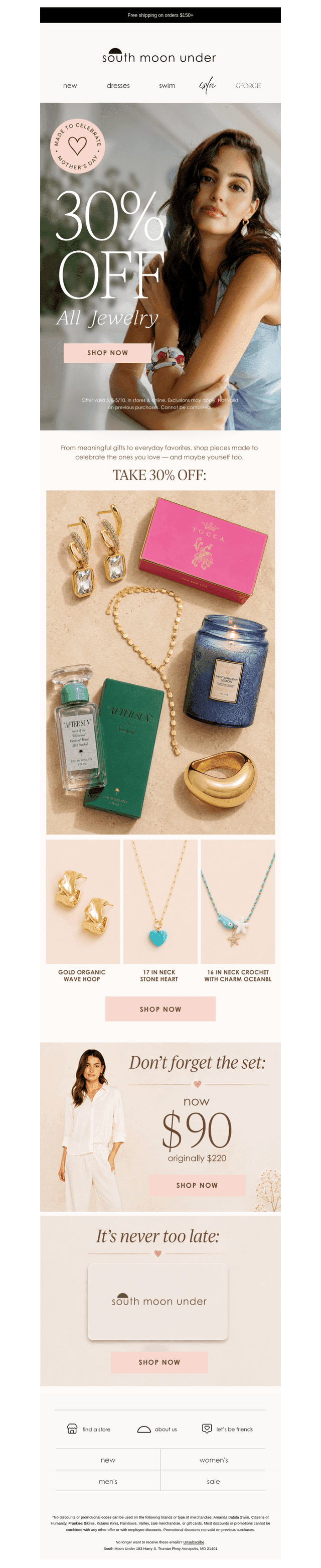 30% Off Jewelry