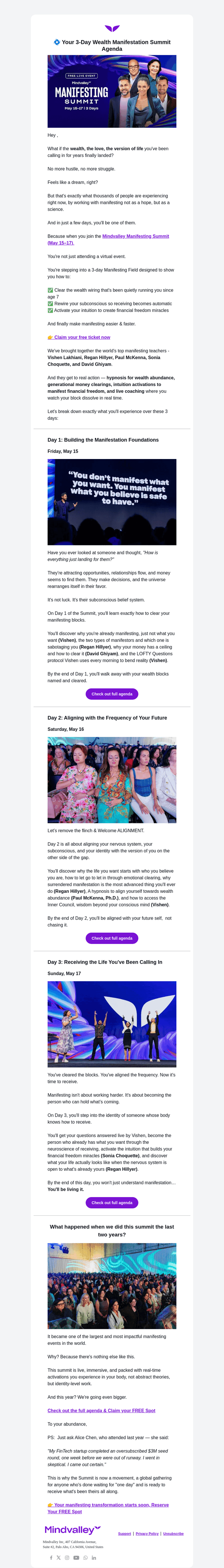 Mindvalley email from Fri, May 8, 2026