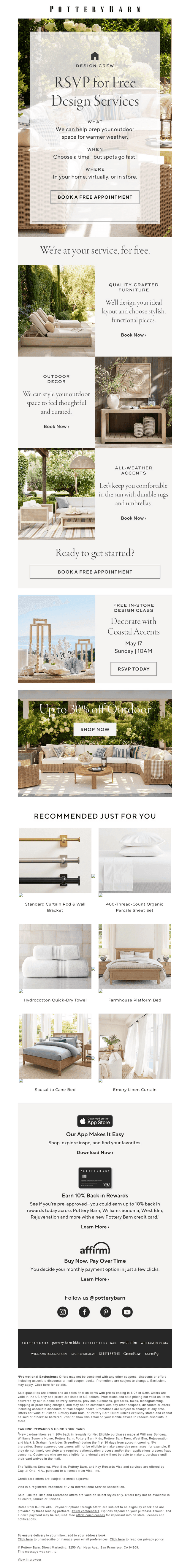 Free design services for your outdoor refresh