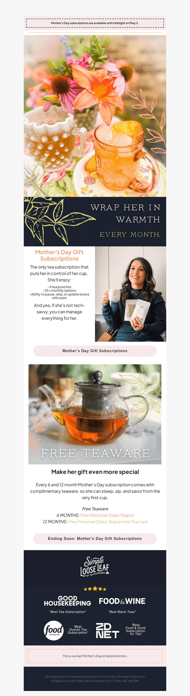 Simple Loose Leaf email from Fri, May 8, 2026