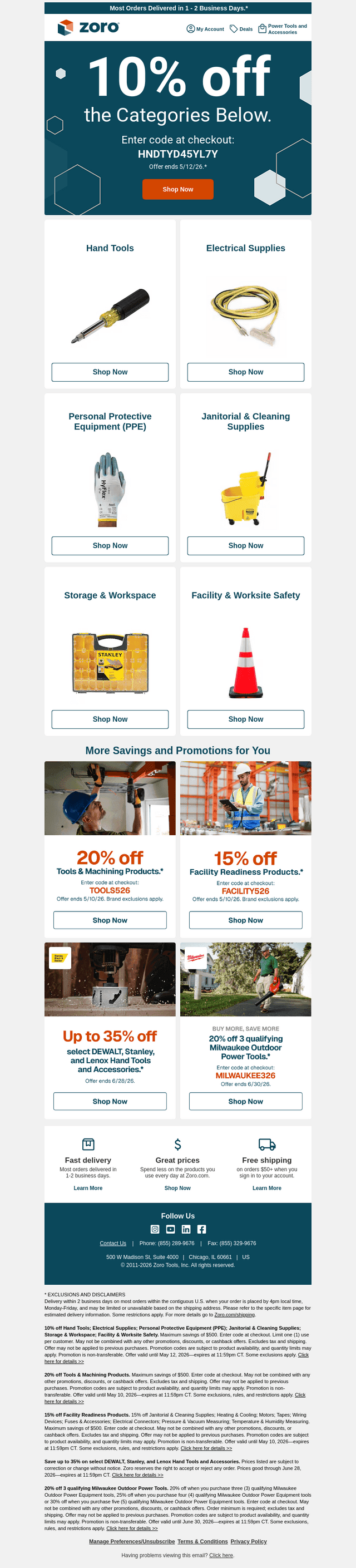 Announcing one special offer for you.