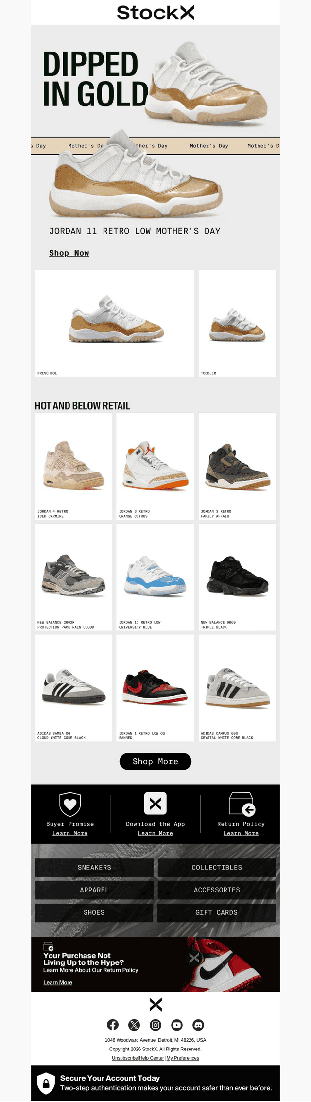 StockX email from Sat, May 9, 2026