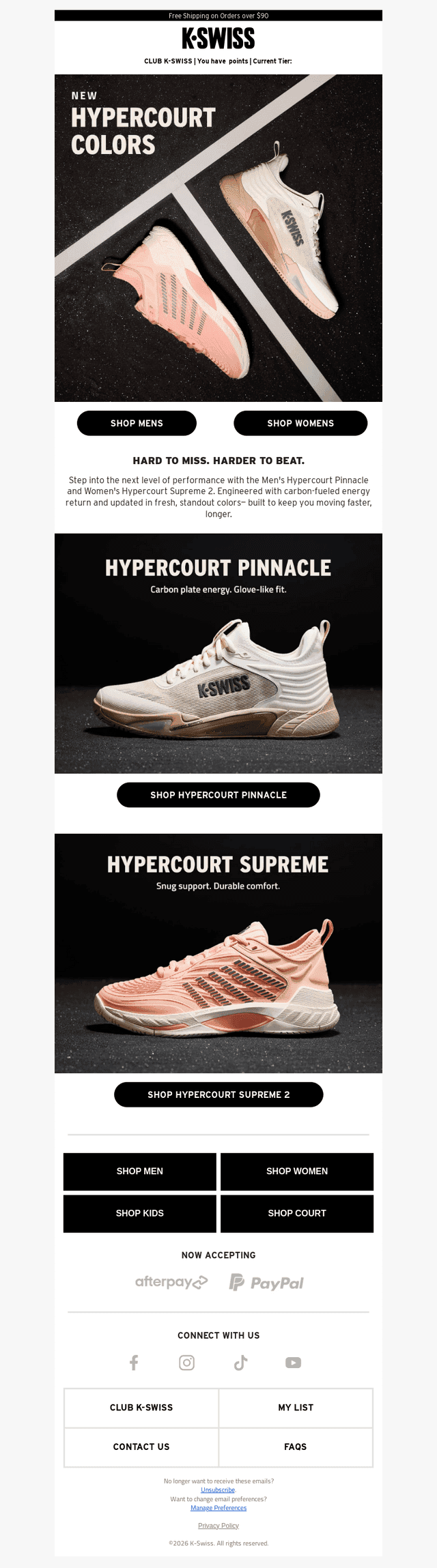 Hypercourt: New colors. Same elite performance. 🎾