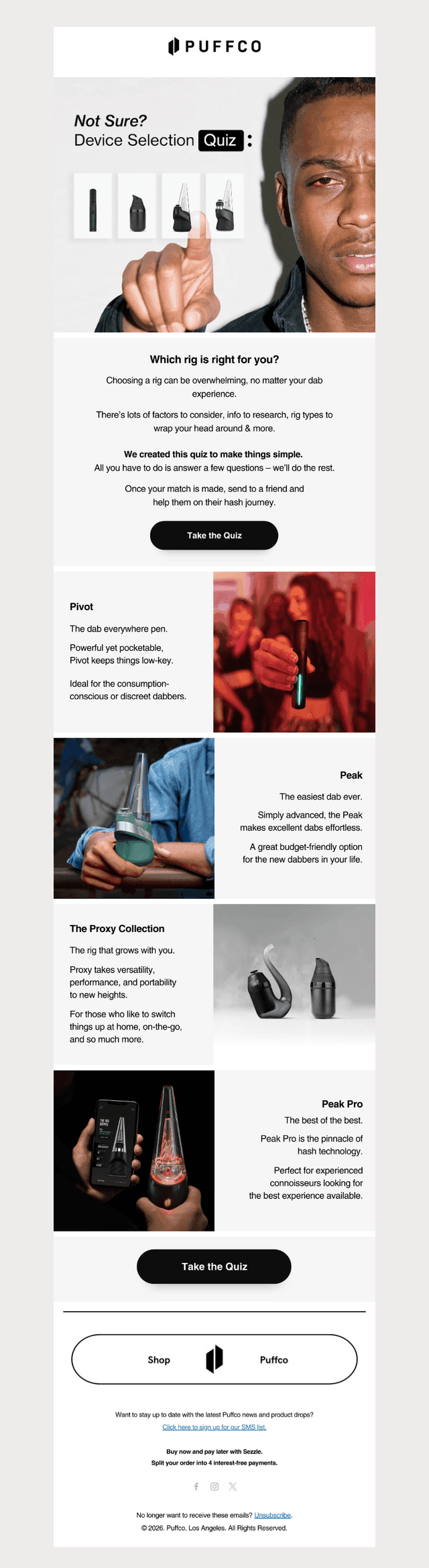 Puffco email from Sat, May 9, 2026