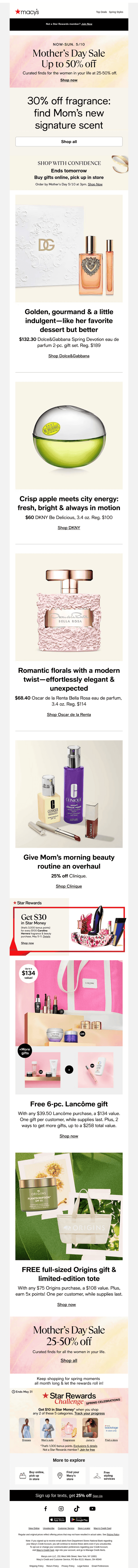 get 30% off mom's new scent