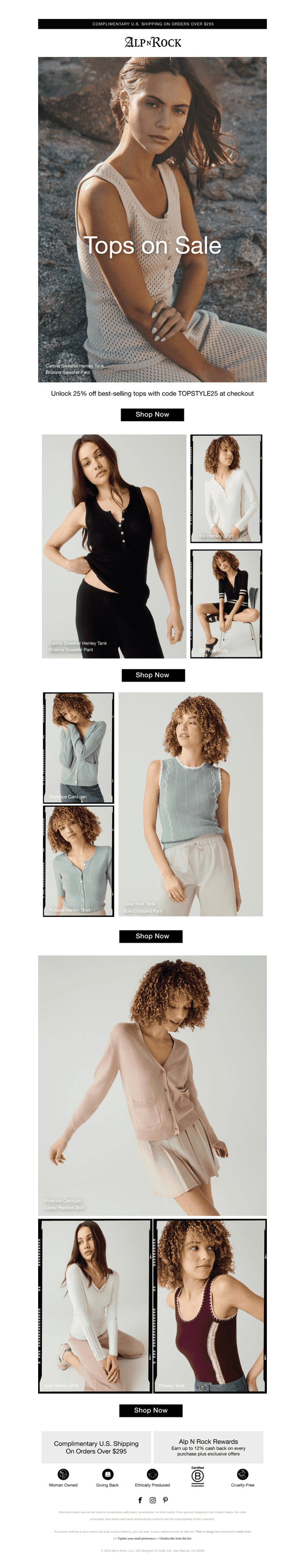 Sale on Spring Tops