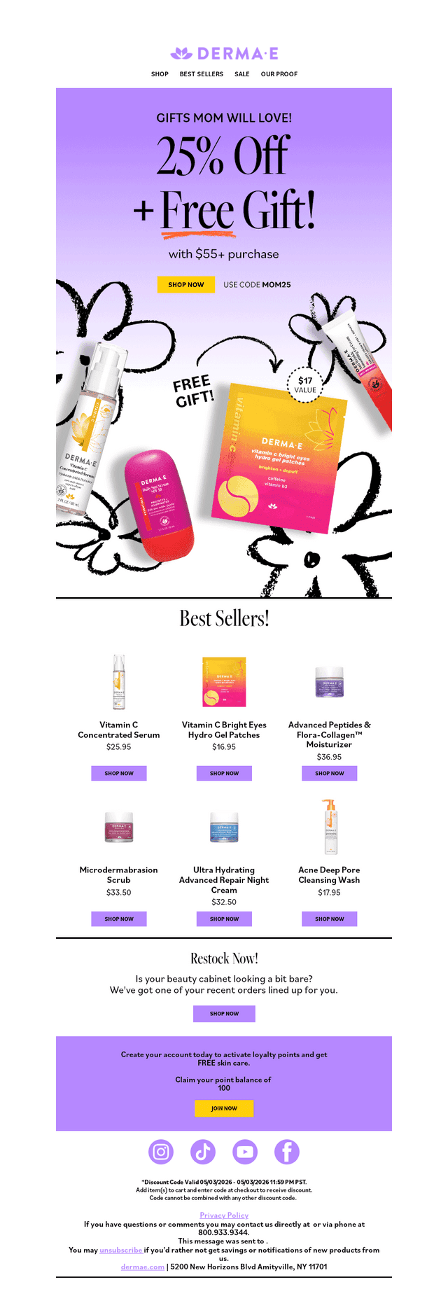 Derma E email from Sun, May 10, 2026
