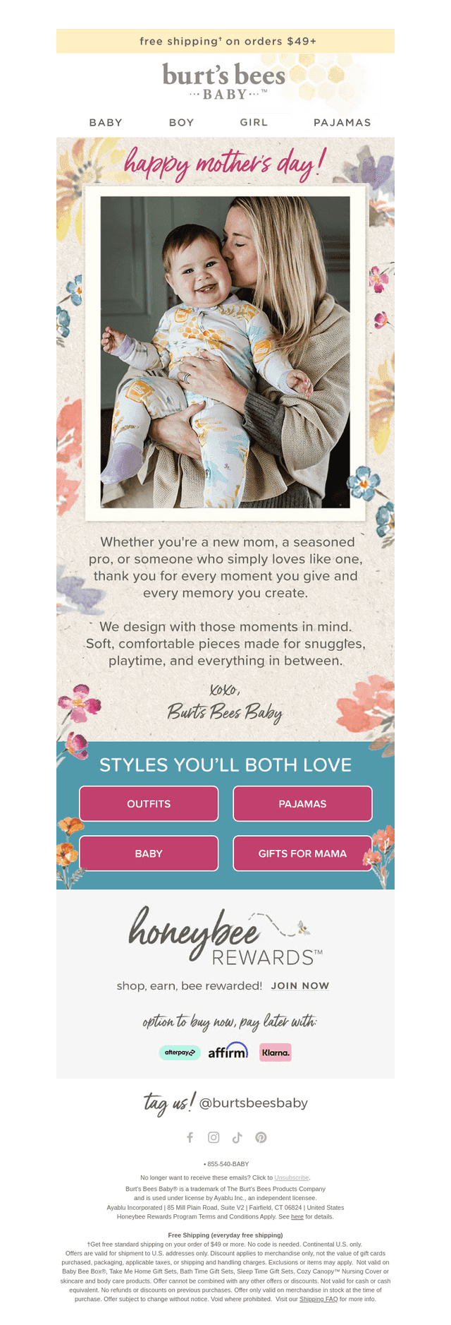 Burt's Bees Baby email from Sun, May 10, 2026