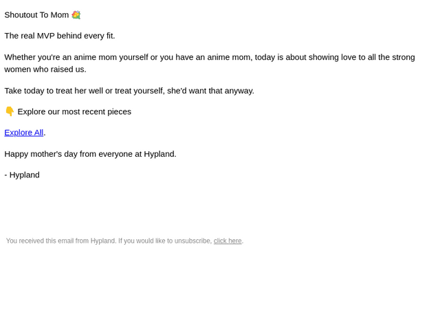 HYPLAND email from Sun, May 10, 2026