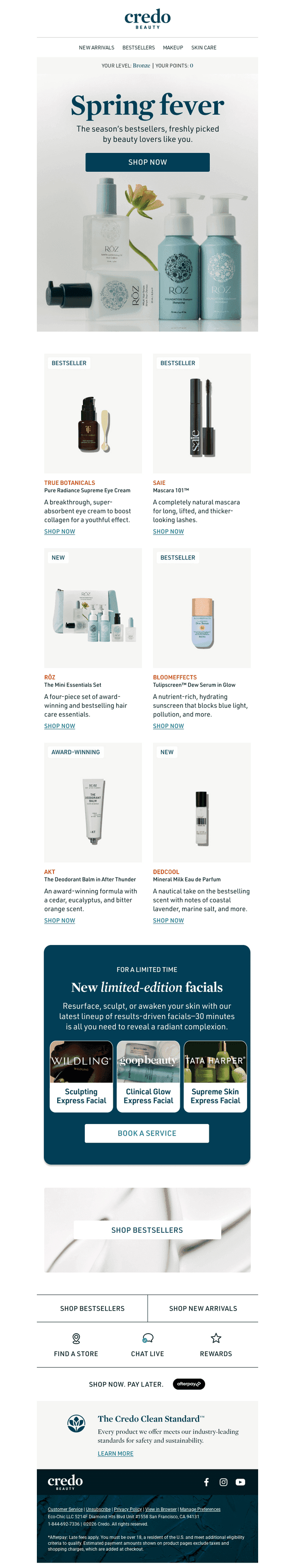 Credo Beauty email from Mon, May 11, 2026