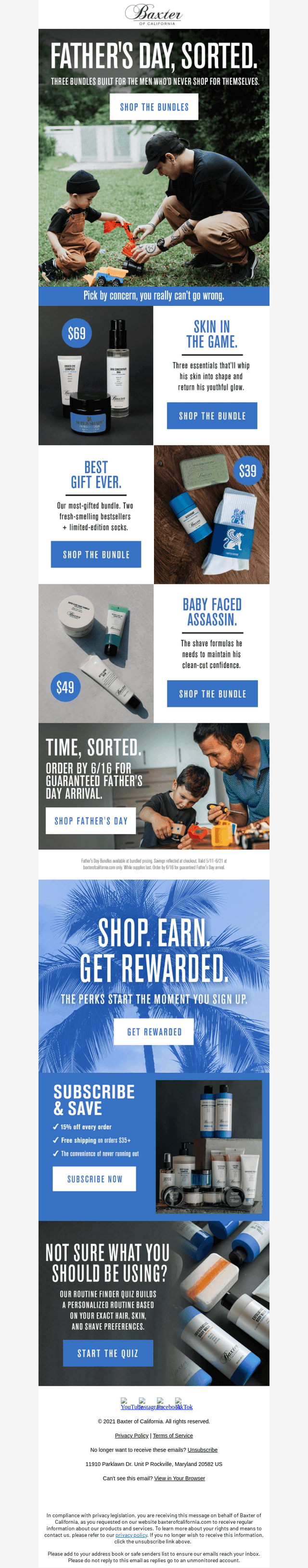 Baxter Of California email from Mon, May 11, 2026
