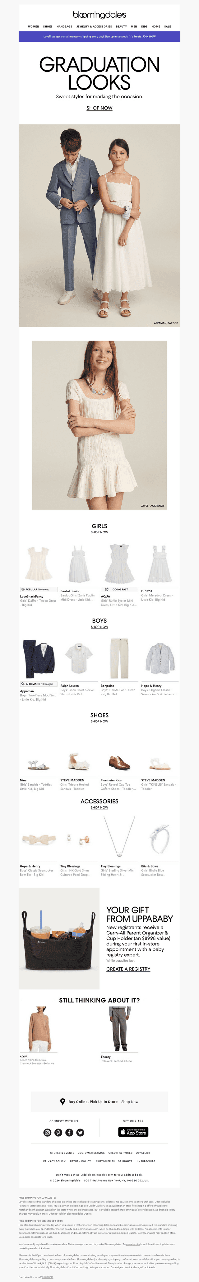 Looks for the graduate