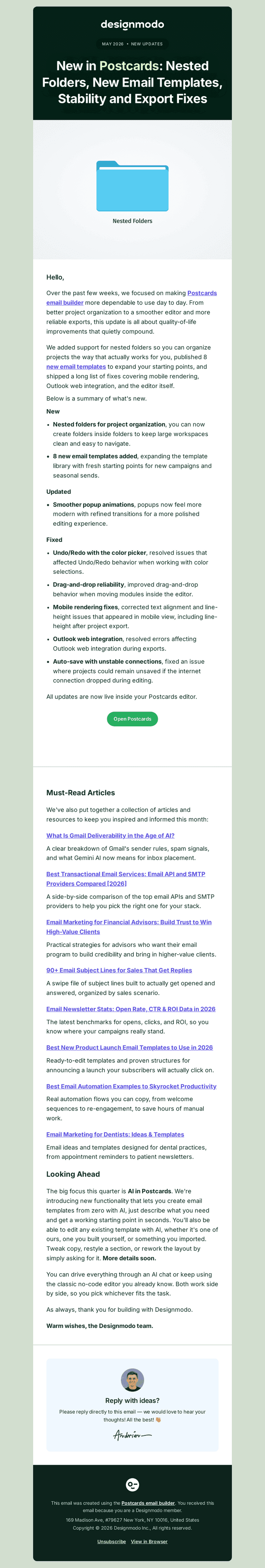 designmodo email from Tue, May 12, 2026